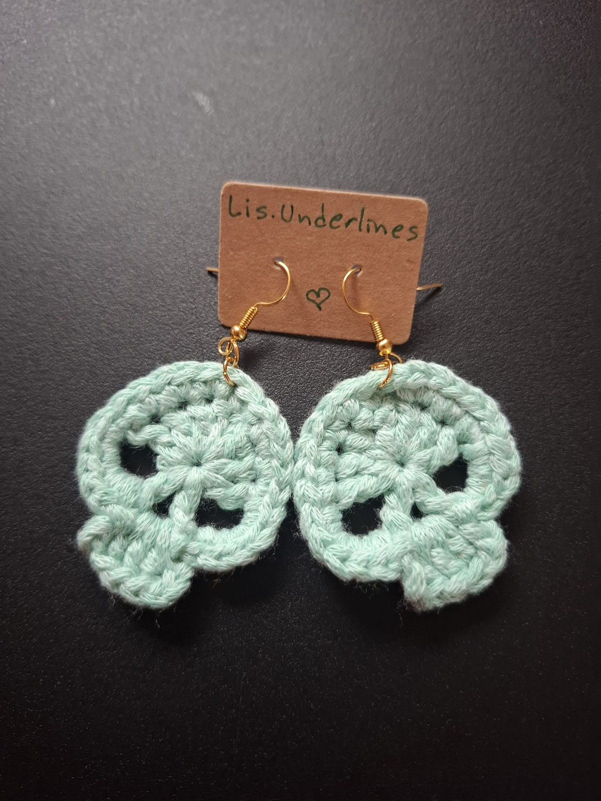 Skull crochet earrings